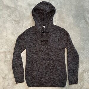 Urban Pipeline Gray Knit Toggle Hoodie Mens Size S Pullover Preppy Dark Academia